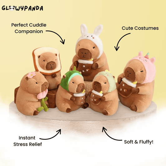 COSTUMED CAPYBARA PLUSHIES - GlowyPanda